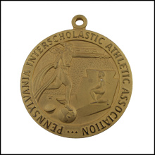 Выгравированная золотая металлическая медаль, медаль Ассоциации (GZHY-JZ-028)